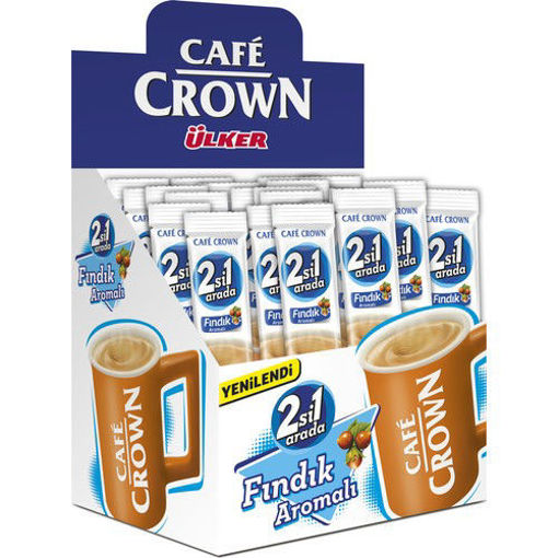 ULKER Cafe Crown 3in1 Box Hazelnut 11g x 24pc