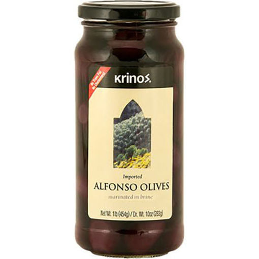 KRINOS Alfonso Olives in Jar 454g