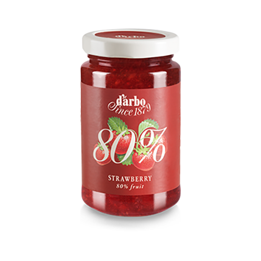 DARBO %80 Strawberry Fruit Spread 250g