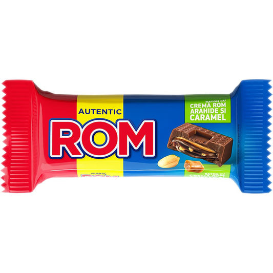 Kandia ROM Rum Chocolate Bar with Peanuts and Caramel 30g