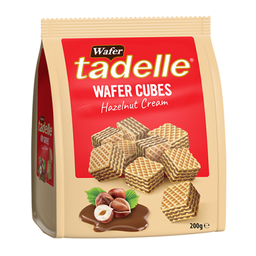 TADELLE Wafer Cubes w/Hazelnut Cream 200g