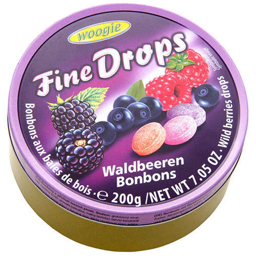 WOOGIE Fine Drops Berries Candy (Waldbeeren Bonbons) 200g