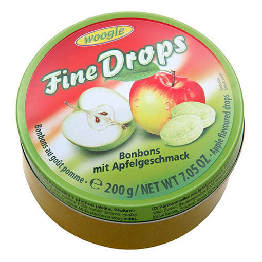WOOGIE Fine Drops Apple Flavored Candy (Bonbons mit Apfelgeschmack) 200g
