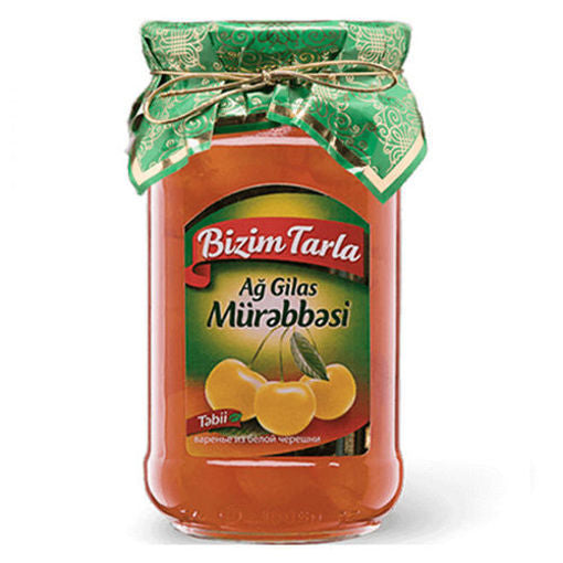 BIZIM TARLA Ag Gilas Murebbesi (White Cherry Preserve) 400g