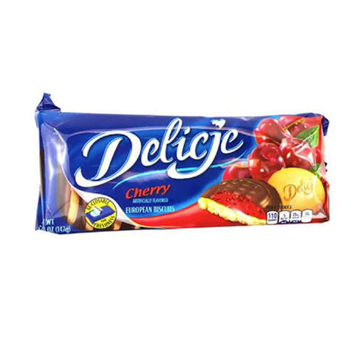 DELICJE Cherry Flavored Soft Biscuits 147g