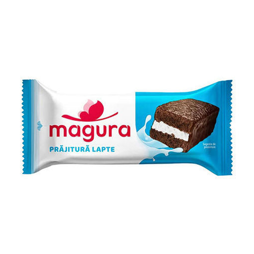 MAGURA Cocoa Cake Bar w/Milk Filling (Prajitura Lapte) 35g
