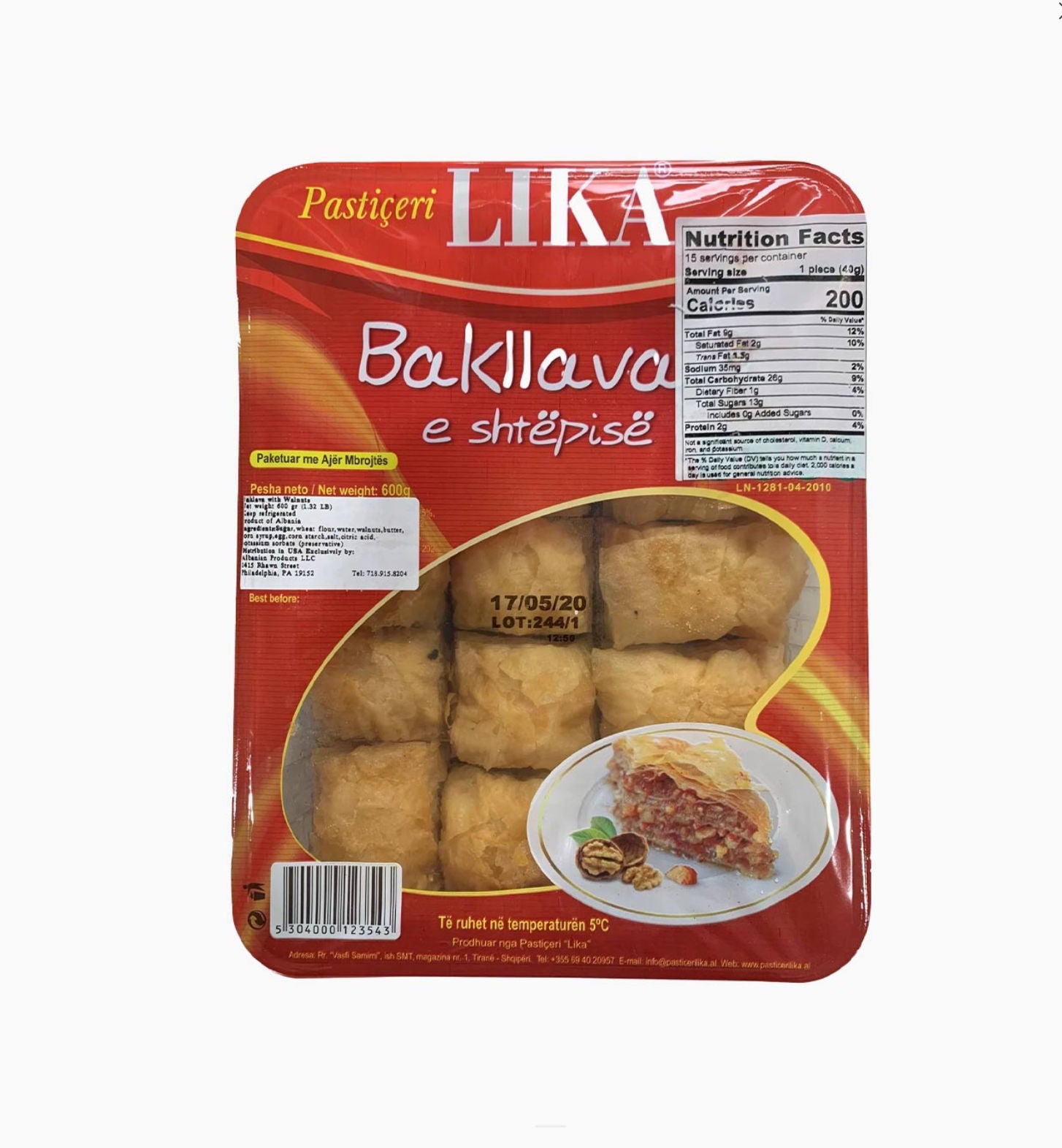 LIKA  Baklava  w/Walnut 600g