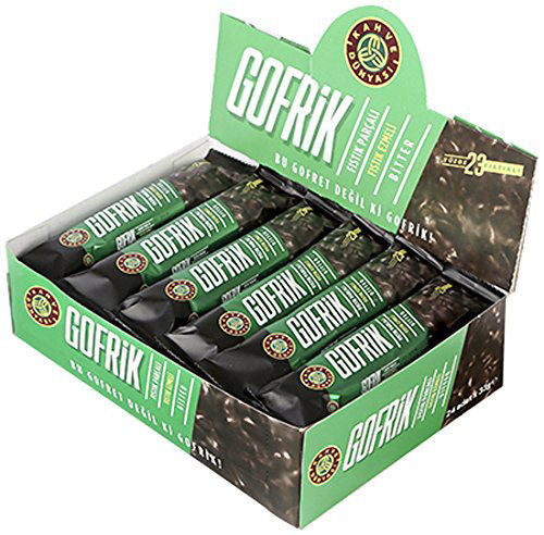 Kahve Dunyasi Gofrik Pistachio Wafers with Dark,24g, Pack of 3