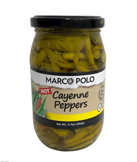 Marco Polo Hot Cayenne Peppers 330 g