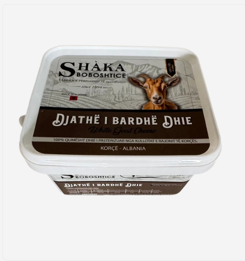 SHAKA Boboshtice Djathë i Bardhë Dhie — White Goat Cheese 900g, Korçë Albania