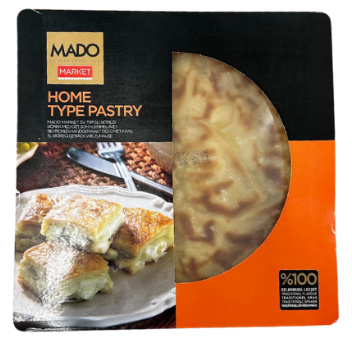 Mado Market Home Type Pastry in black and orange package