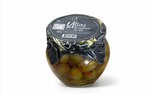 SIDNEJ Berati Olives Stuffed with Peppers in Olive Oil 550g