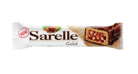 Sarelle Gold hazelnut wafer 33g package