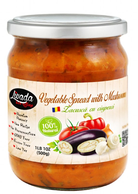 LIVADA Zacusca w/Mushroom 500g