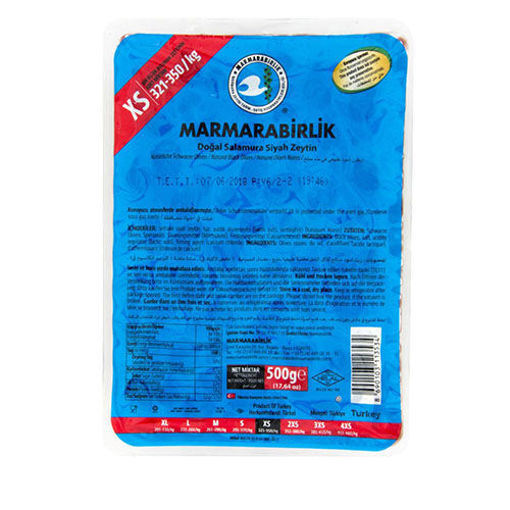 Picture of MARMARABIRLIK Extra Gemlik Olives ''XS Size Blue Pack'' 800g