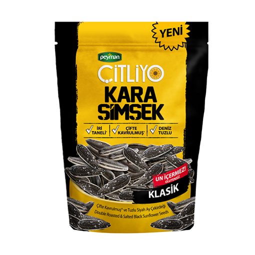 Picture of PEYMAN Citliyo Kara Simsek Black Sunflower Seeds 180 g