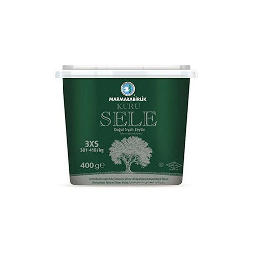 Picture of MARMARABIRLIK Olive Kuru Sele Black Olives 400g