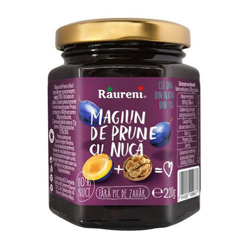 Picture of RAURENI Magiun de Prune cu Noca (Plum Butter w/Walnut) 240g