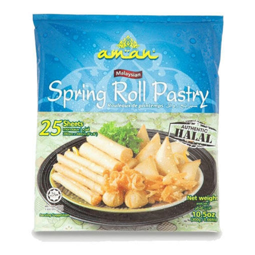 Picture of AMAN Malaysian Spring Roll Pastry 300g (25 Sheets)