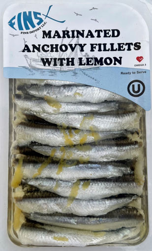 Picture of FINS  Marinated   Anchovy Fillets  W/Lemons  125g