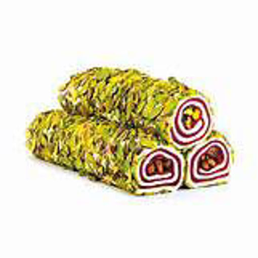 Picture of HACIZADE TURKISH DELIGHT CHERRY AND PISTACHIO ROLL 1lb