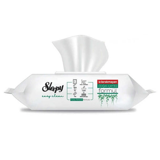 Picture of Sleepy Easy Clean Surface Cleaning Towel Wipes with White Soap Additive - Extra Cleaning - Vegan - 100ct