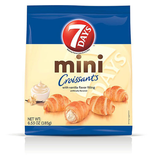 Picture of 7 DAYS Mini Croissants w/Vanilla Flavor Filling 185g