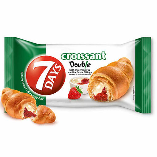 Picture of 7DAYS Croissant Double w/Strawberry & Vanilla Flavor Filling 75g