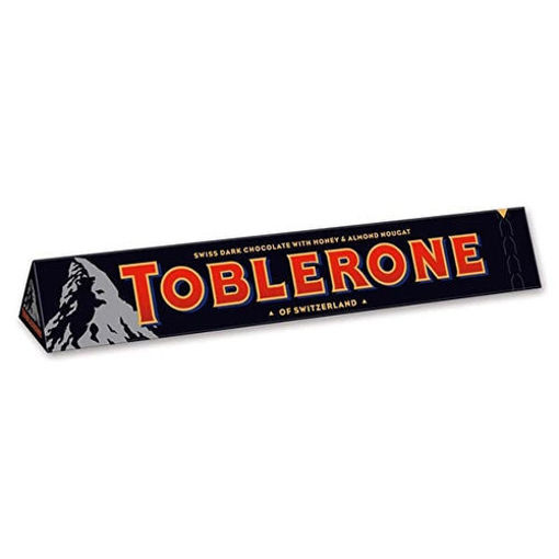 Picture of TOBLERONE Swiss Dark Chocolate w/Honey & Almond Nougat 100g