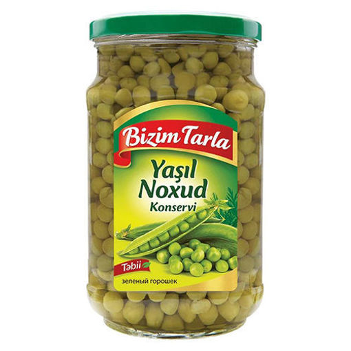 Picture of BIZIM TARLA Green Peas (Yasil Noxud Konservi) 660g