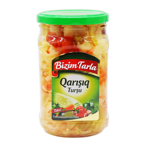 Picture of BIZIM TARLA Mixed Pickles (Qarısıq Tursu) 670g