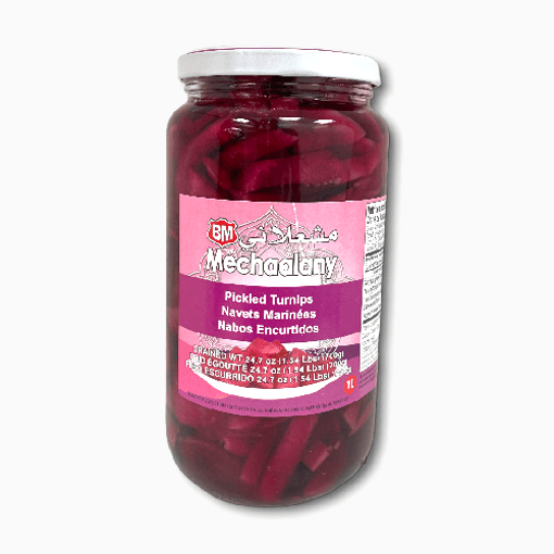 Picture of BM MECHAALANY Sliced Pickled Turnips 1L Jar