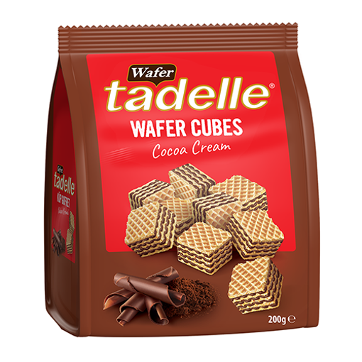 Picture of TADELLE Wafer Cubes w/Cocoa Cream 200g