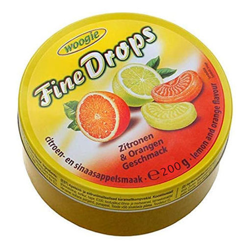 Picture of WOOGIE Fine Drops Lemon & Orange Candy (Zitronen & Orangen Geschmack) 200g