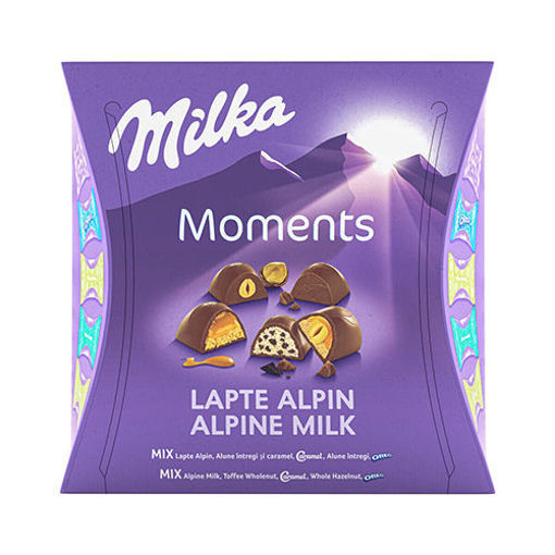 Picture of MILKA Moments Lapte Alpin Chocolate (Alpine Milk) 169g