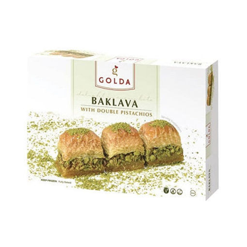 Picture of GOLDA Baklava w/Double Pistachios 2.8kg (6.17 lbs.)