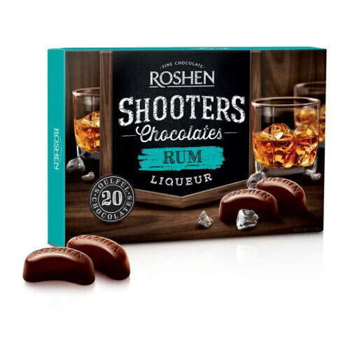 Picture of ROSHEN Shooters Chocolate w/Rum Liquor 150g