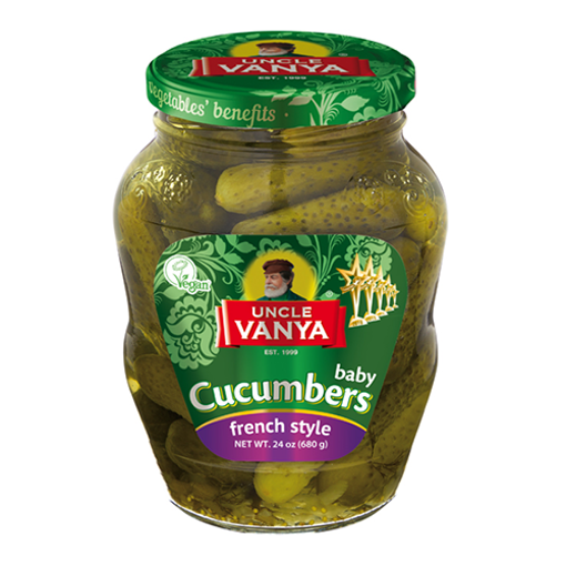 Picture of UNCLE VANYA French Style Baby Cucumbers 680g