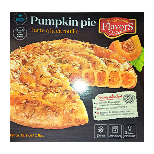 Picture of TRADITIONAL FLAVORS Pumpkin Pie (Tarte a la citrouille) 450g