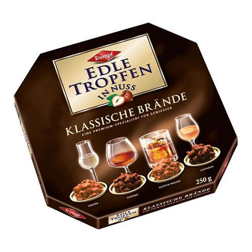 Picture of TRUMPF Edle Tropfen in Nuss ''Klassische Brande'' 250g