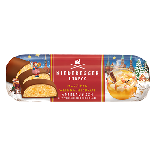 Picture of NIEDEREGGER Marzipan Weinhnachtsbrot "Apfelpunsch" 125g