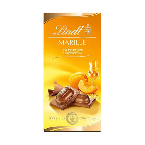 Picture of LINDT "Marille" Liquor-Filled Premium Chocolate Bar 100g